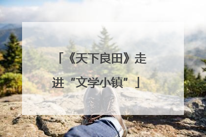 《天下良田》走进“文学小镇”