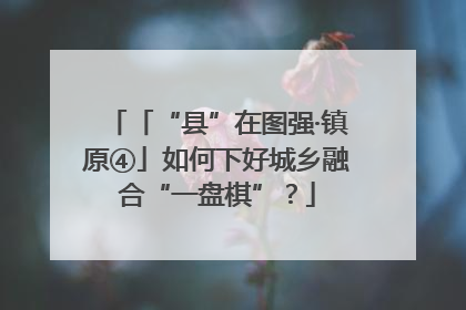 「“县”在图强·镇原④」如何下好城乡融合“一盘棋”？