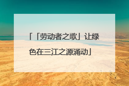 「劳动者之歌」让绿色在三江之源涌动