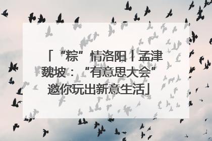 “粽”情洛阳丨孟津魏坡：“有意思大会”邀你玩出新意生活