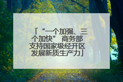 “一个加强、三个加快” 商务部支持国家级经开区发展新质生产力