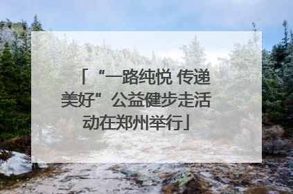 “一路纯悦 传递美好”公益健步走活动在郑州举行