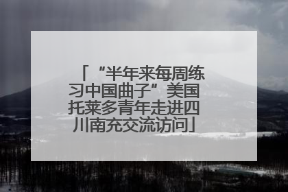 “半年来每周练习中国曲子”美国托莱多青年走进四川南充交流访问