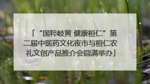 “国粹岐黄 健康桓仁”第二届中医药文化夜市与桓仁农礼文创产品推介会圆满举办