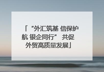 “外汇筑基 信保护航 银企同行” 共促外贸高质量发展