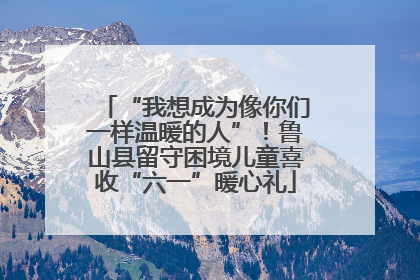 “我想成为像你们一样温暖的人”！鲁山县留守困境儿童喜收“六一”暖心礼