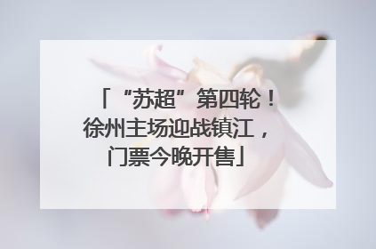 “苏超”第四轮！徐州主场迎战镇江，门票今晚开售