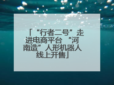 “行者二号”走进电商平台 “河南造”人形机器人线上开售