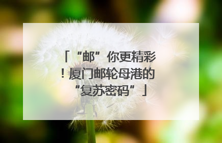 “邮”你更精彩！厦门邮轮母港的“复苏密码”