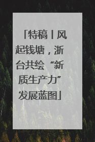 特稿丨风起钱塘，浙台共绘“新质生产力”发展蓝图