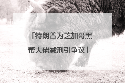 特朗普为芝加哥黑帮大佬减刑引争议