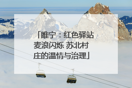 睢宁：红色驿站麦浪闪烁 苏北村庄的温情与治理