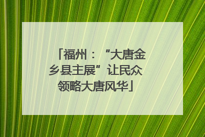 福州：“大唐金乡县主展”让民众领略大唐风华