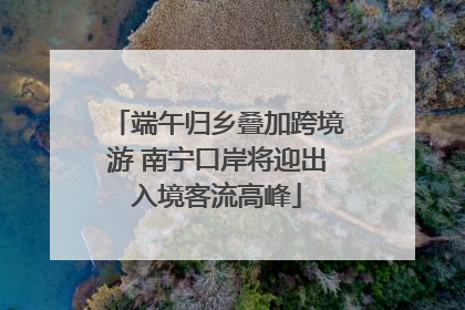 端午归乡叠加跨境游 南宁口岸将迎出入境客流高峰