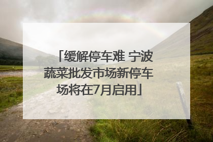 缓解停车难 宁波蔬菜批发市场新停车场将在7月启用