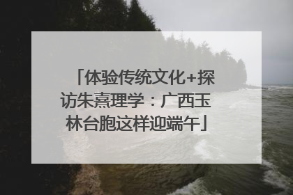 体验传统文化+探访朱熹理学：广西玉林台胞这样迎端午