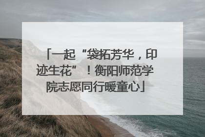 一起“袋拓芳华，印迹生花”！衡阳师范学院志愿同行暖童心