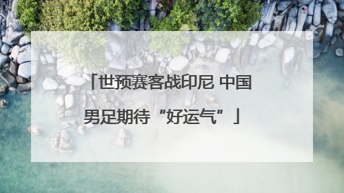 世预赛客战印尼 中国男足期待“好运气”