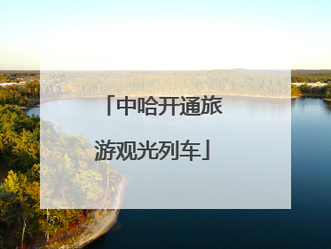 中哈开通旅游观光列车
