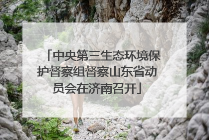 中央第三生态环境保护督察组督察山东省动员会在济南召开