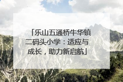 乐山五通桥牛华镇二码头小学：适应与成长，助力新启航