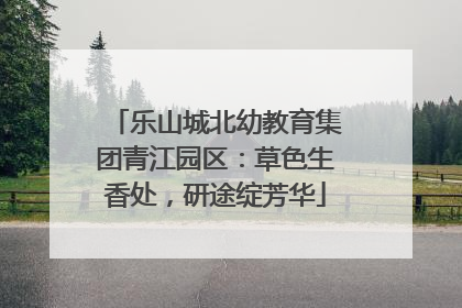乐山城北幼教育集团青江园区：草色生香处，研途绽芳华