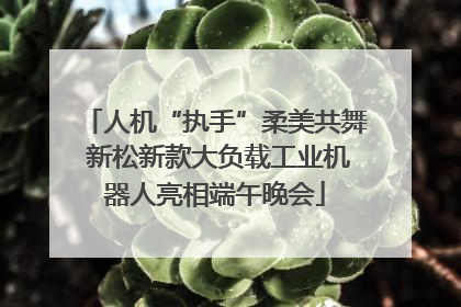 人机“执手”柔美共舞 新松新款大负载工业机器人亮相端午晚会