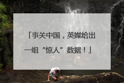 事关中国，英媒给出一组“惊人”数据！