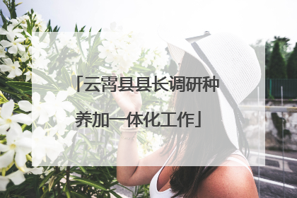 云霄县县长调研种养加一体化工作