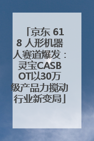 京东 618 人形机器人赛道爆发：灵宝CASBOT以30万级产品力搅动行业新变局