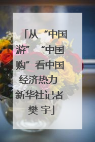 从“中国游”“中国购”看中国经济热力 新华社记者 樊 宇