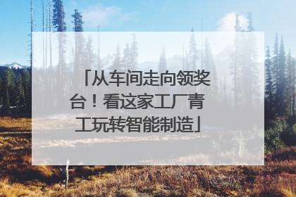 从车间走向领奖台！看这家工厂青工玩转智能制造