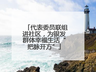 代表委员联组进社区，为银发群体幸福生活“把脉开方”