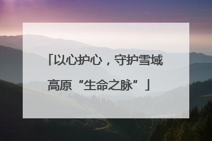 以心护心，守护雪域高原“生命之脉”