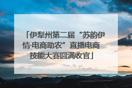 伊犁州第二届“苏韵伊情·电商助农”直播电商技能大赛圆满收官