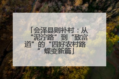 会泽县则补村：从“泥泞路”到“致富道”的“四好农村路”蝶变新篇