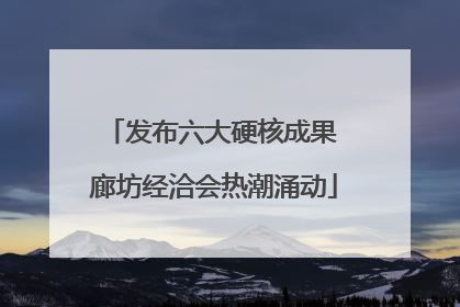 发布六大硬核成果 廊坊经洽会热潮涌动