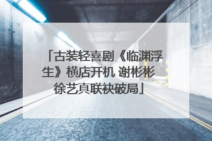 古装轻喜剧《临渊浮生》横店开机 谢彬彬徐艺真联袂破局
