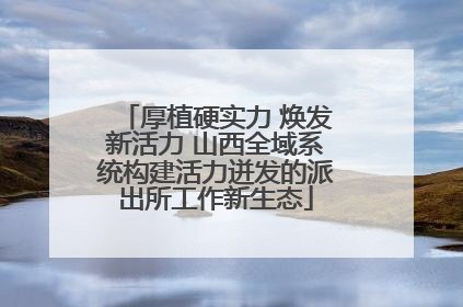 厚植硬实力 焕发新活力 山西全域系统构建活力迸发的派出所工作新生态