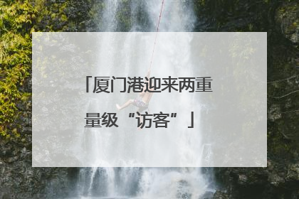厦门港迎来两重量级“访客”