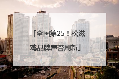 全国第25！松滋鸡品牌声誉刷新