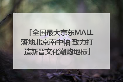 全国最大京东MALL落地北京南中轴 致力打造新晋文化潮购地标