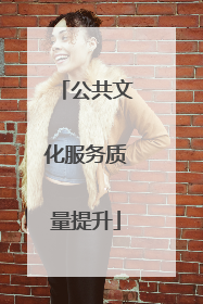 公共文化服务质量提升