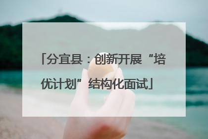 分宜县：创新开展“培优计划”结构化面试