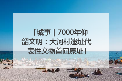 城事｜7000年仰韶文明：大河村遗址代表性文物首回原址