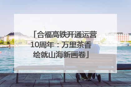 合福高铁开通运营10周年：万里茶香绘就山海新画卷