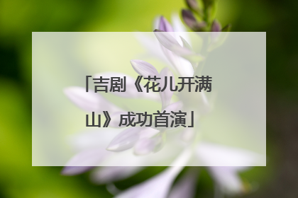 吉剧《花儿开满山》成功首演