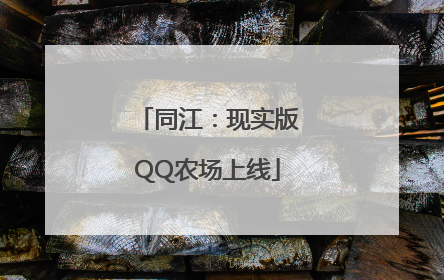 同江：现实版QQ农场上线