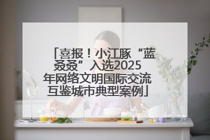 喜报！小江豚“蓝叒叒”入选2025年网络文明国际交流互鉴城市典型案例