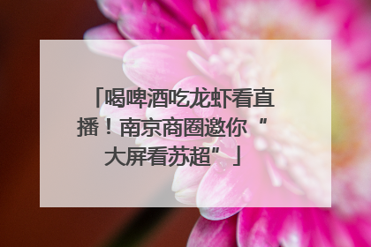 喝啤酒吃龙虾看直播！南京商圈邀你“大屏看苏超”
